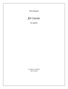 for Lucas title page